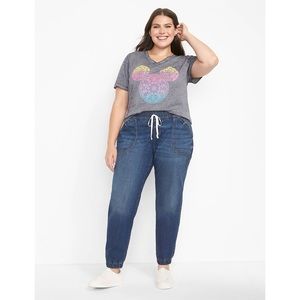 Lane Bryant Pull-On Boyfriend Jogger Jean in Dark Wash